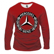 Чоловічий 3D лонгслів со старым логотипом Mercedes Benz
