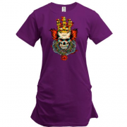 Подовжена футболка з клоуном в короні