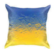 3D подушка флаг Украины (стекло)