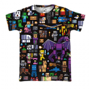 3D футболка Minecraft (фигурки)