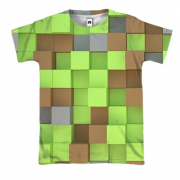 3D футболка Minecraft Cubes