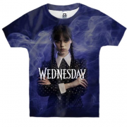 Детская 3D футболка Wednesday Smoke Арт (2)