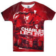 Детская 3D футболка c Шарль Леклер