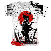 Жіноча 3D футболка "Чорний самурай"