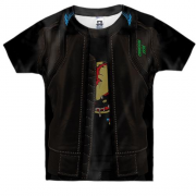Детская 3D футболка "Авиаторка Cyberpunk 2077"