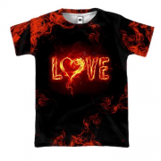 3D футболка "Love"
