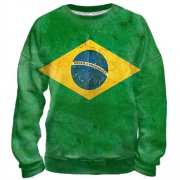 3D свитшот с флагом Бразилии