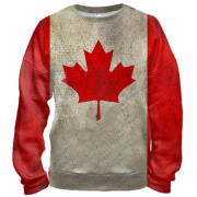 3D свитшот с флагом Канады