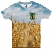 Детская 3D футболка "Украинское поле"