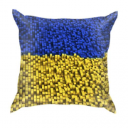 3D подушка "3D блоки в цветах флага"
