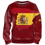 3D свитшот с контурным флагом Испании