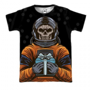 3D футболка з космонавтом скелетом і подарунком
