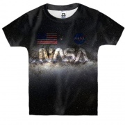 Детская 3D футболка "NASA | SpaceX"