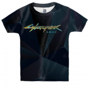 Детская 3D футболка "Cyberpunk 2077" полигональная_2