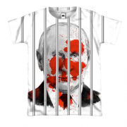 3D футболка "Путин за решеткой"