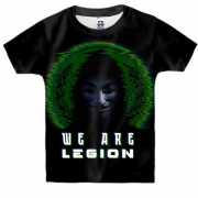 Детская 3D футболка "Anonymus: We are legion"