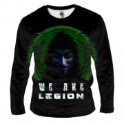 Мужской 3D лонгслив "Anonymus: We are legion"