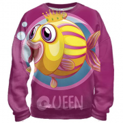 3D свитшот Queen fish