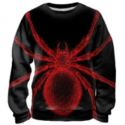 3D свитшот с красным пауком