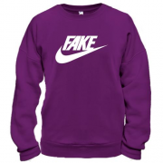 Свитшот с надписью "Fake" в стиле Nike