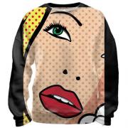 3D світшот Girl Pop Art