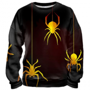 3D свитшот Yellow Spiders