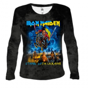 Жіночий 3D лонгслів Iron Maiden - stand with Ukraine