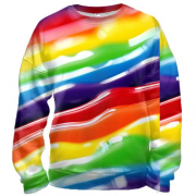 3D світшот Rainbow stripes