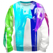 3D свитшот Rainbow streaks