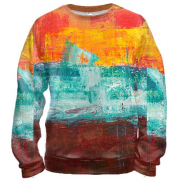 3D свитшот Multicolor abstraction 6