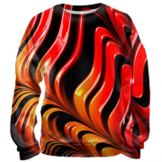 3D свитшот Abstraction red lines
