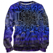 3D свитшот Program codes pattern