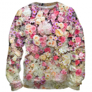 3D свитшот Small flowers pattern 2