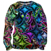3D свитшот Rainbow rhombuses