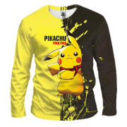 Мужской 3D лонгслив Pikachu Pika Pika
