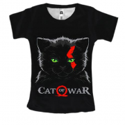 Жіноча 3D футболка CAT of War