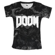 Женская 3D футболка Doom