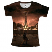 Женская 3D футболка Fallout - New Vegas