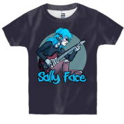 Детская 3D футболка Салли с гитарой - SALLY FACE