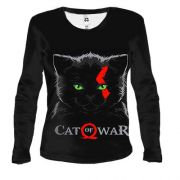 Жіночий 3D лонгслів CAT of War