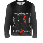 Дитячий 3D лонгслів CAT of War