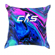 3D подушка CS2 - neon