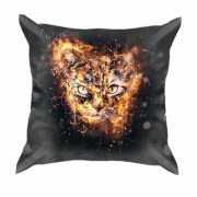 3D подушка з вогненним тигреням