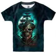 Дитяча 3D футболка піратський корабель АРТ