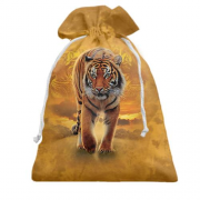 Подарочный мешочек Тигр в саванне