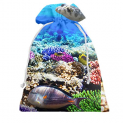Подарочный мешочек с коралловым рифом