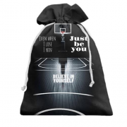 Подарочный мешочек Баскетбол - верь в себя