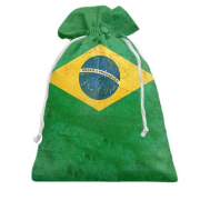 Подарочный мешочек с флагом Бразилии