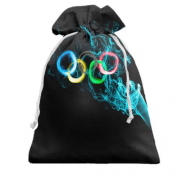 Подарочный мешочек Олимпийские кольца из дыма
