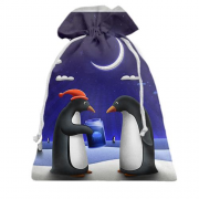 Подарочный мешочек с пингвинами